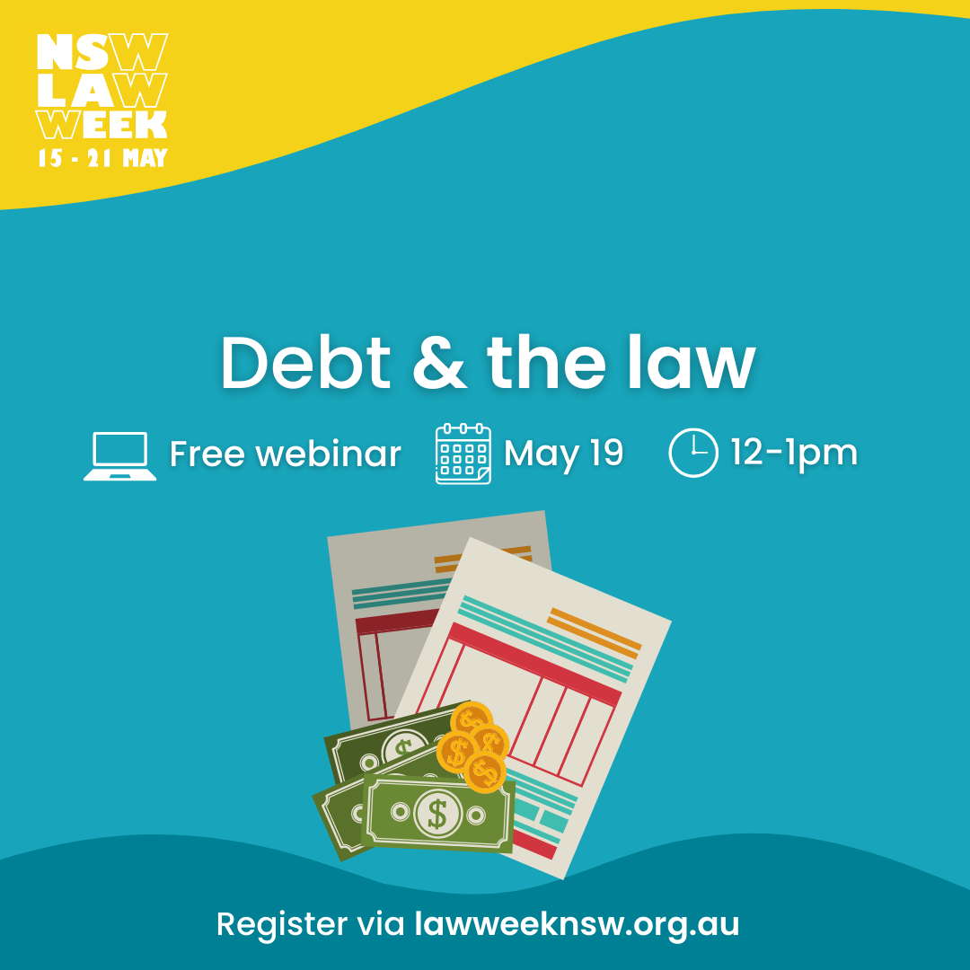 Debt and the Law | Webinar @ Trangie